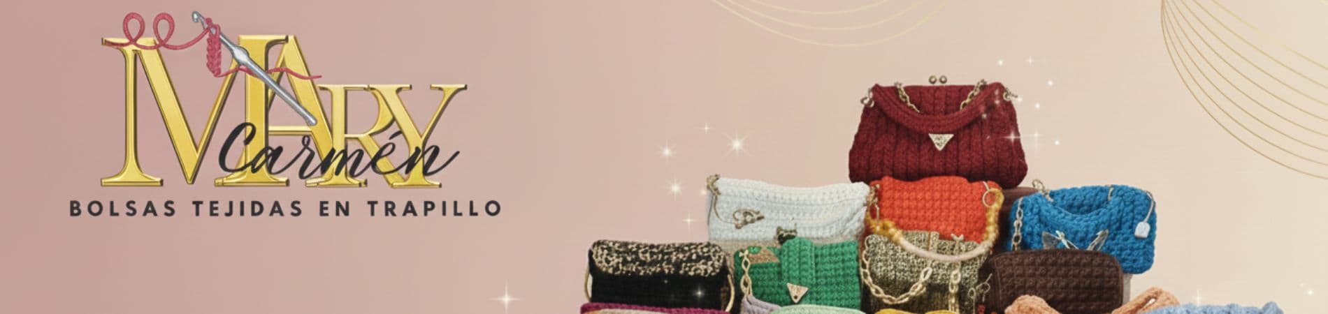 Mary Carmen Bolsas tejidas en trapillo